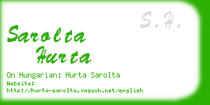 sarolta hurta business card